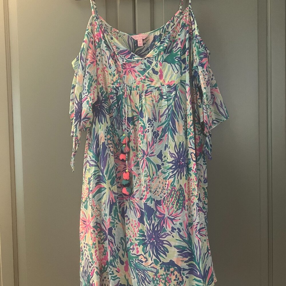 Lilly Pulitzer, Alanna off the shoulder mini dress, Size XL